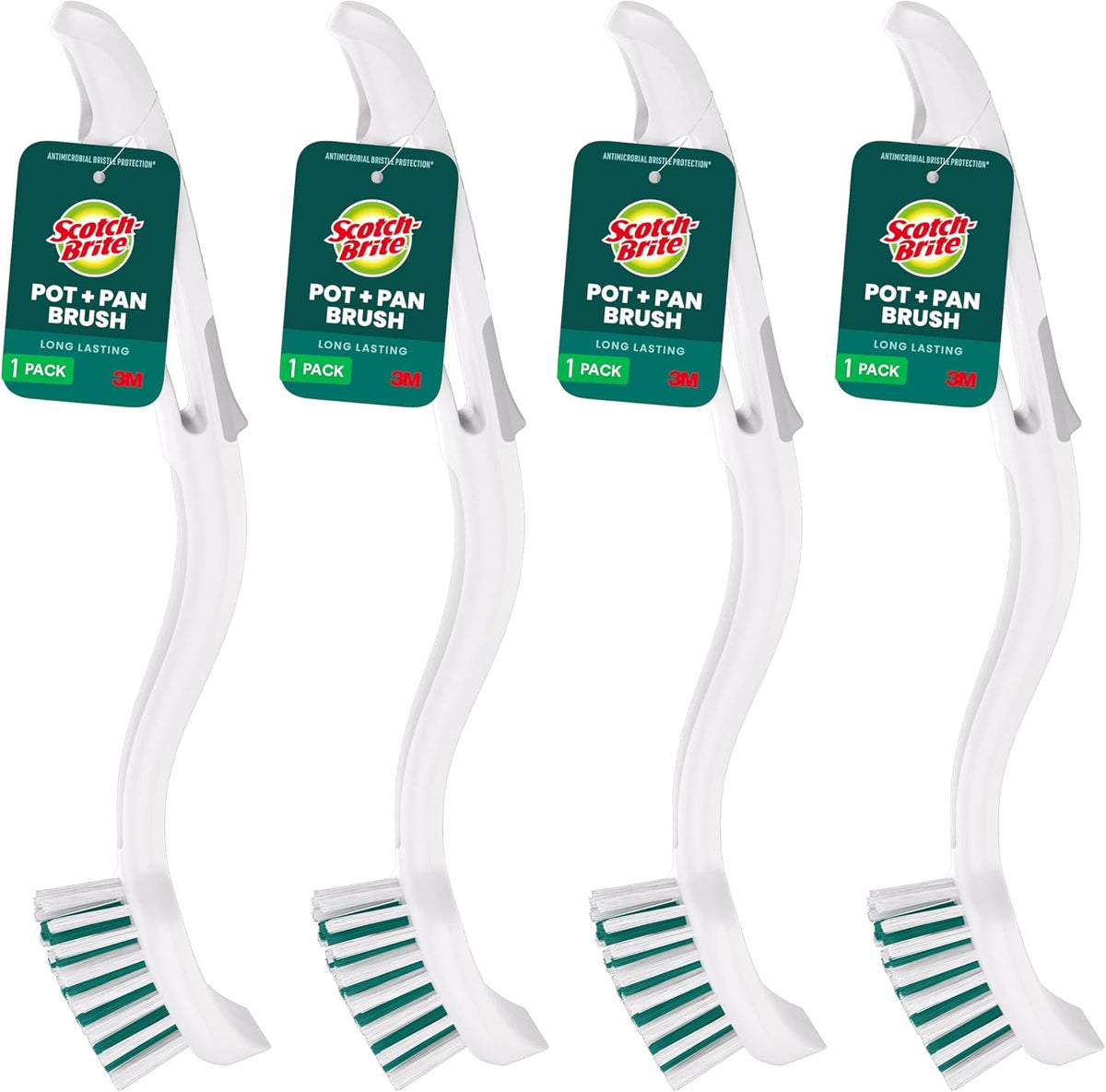 Scotch-Brite Pot & Pan Brush, 4 Pack