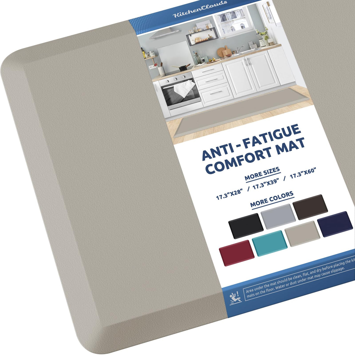Kitchen Mat Cushioned Anti Fatigue Rug Standing and Comfort Floor Mats