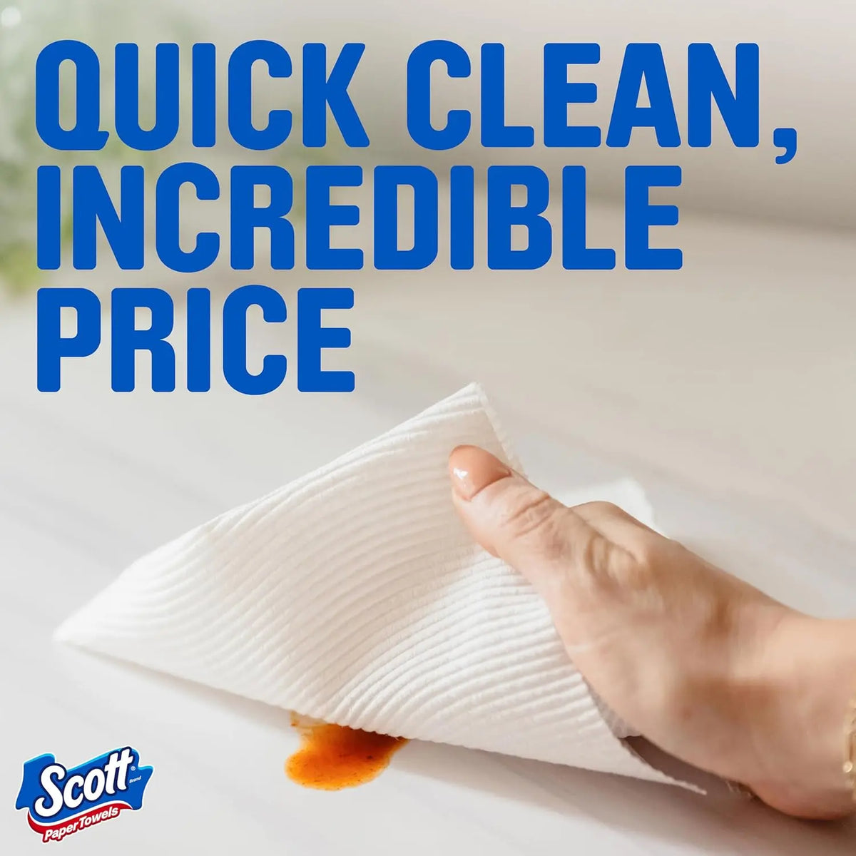 Scott Disposable Kitchen Paper Towels - Choose-A-Sheet Heavy-Duty Multipurpose Cleaning Supplies, 6 Double Rolls (108 Sheets Each) Equivalent to 12 Regular Rolls, Pouch-Compatible for Office, Study, Neck, Wrist Use