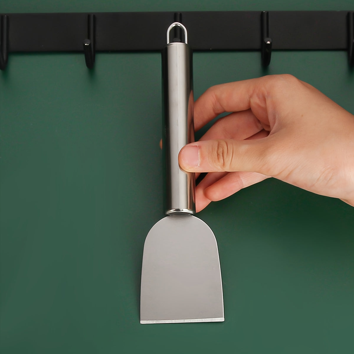 1pc Cleaning Scraper, Stainless Steel Scraper, Handheld Cleaning Supplies, Heavy-Duty Scraper, Grime Scraper for Cleaning Stubborn Dirt And Grime, Removes Grease And Grime, Multi-Purpose Cleaning Scraper, Useful Cleaning Tool