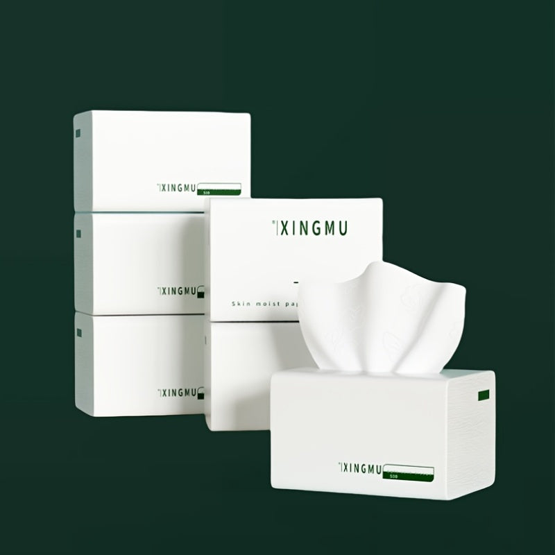 1 Pack, 500 Sheets Per Pack, 4-Ply Premium Paper Towels, Durable, Absorbent, Facial Tissues for Car, Dormitory, Office And Outdoor Use, Affordable Household Essentials, Party Supplies And Cleaning Supplies, Portable
