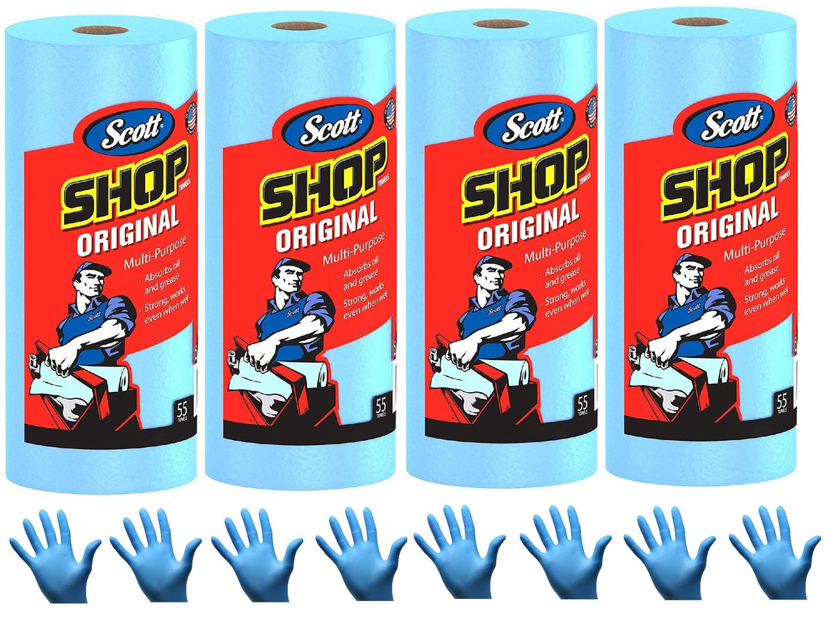 Scott Shop Towels Original Big Rolls, 60 Towels/Roll, 24 Big Rolls/Case