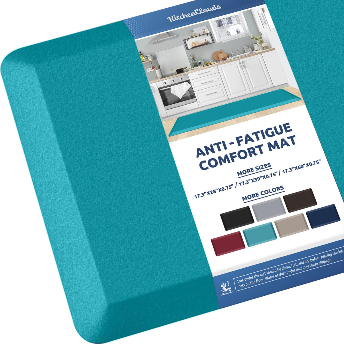 Kitchen Mat Cushioned Anti Fatigue Rug Standing and Comfort Floor Mats