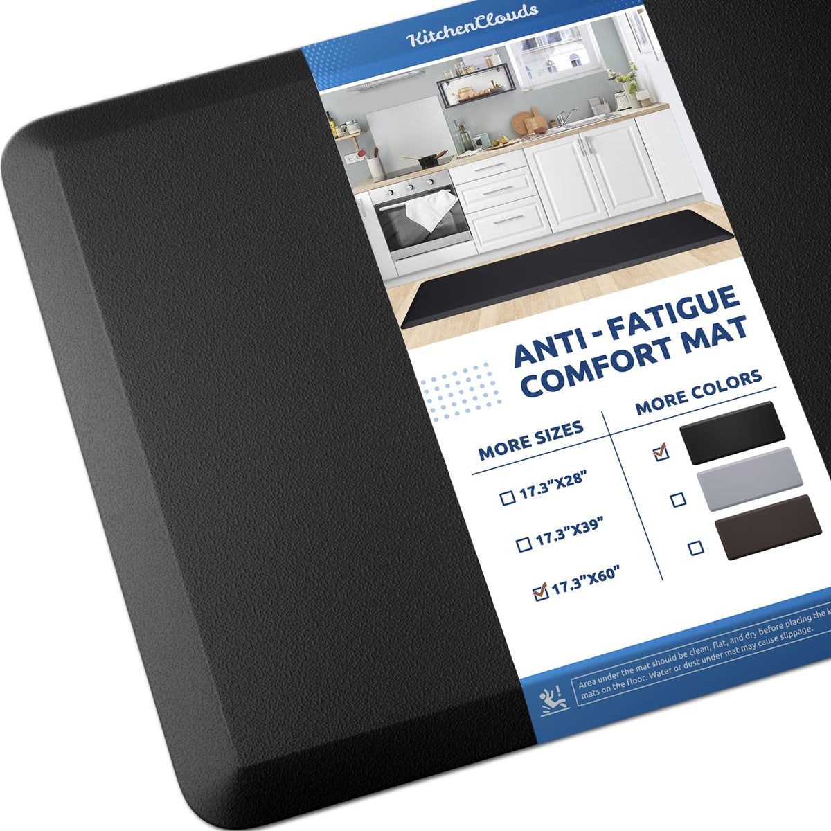 Kitchen Mat Cushioned Anti Fatigue Rug Standing and Comfort Floor Mats