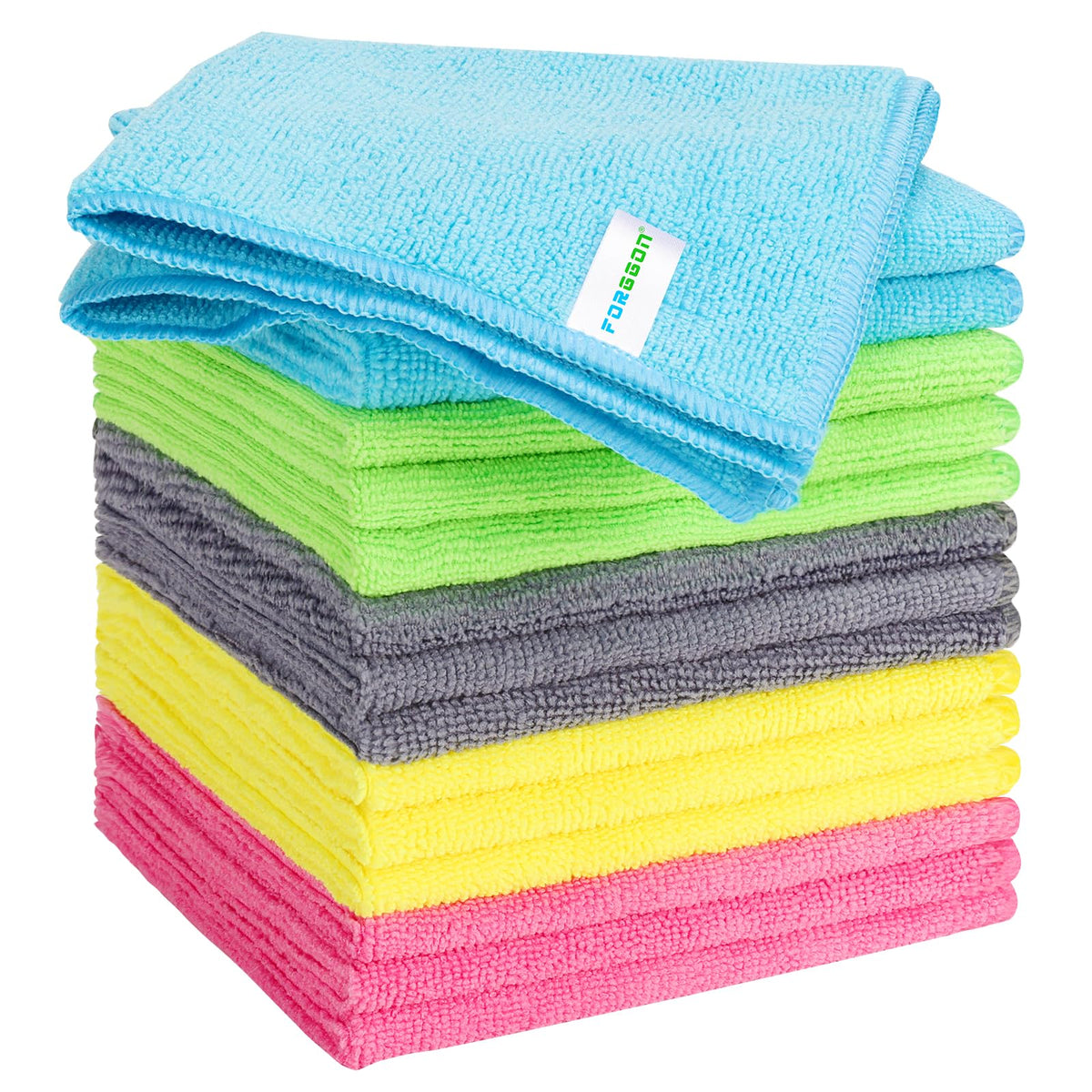 Forggon Non Scratch Wire Dishcloth,New Upgrade 3-Layer,12pcs,7.08"X8.86"