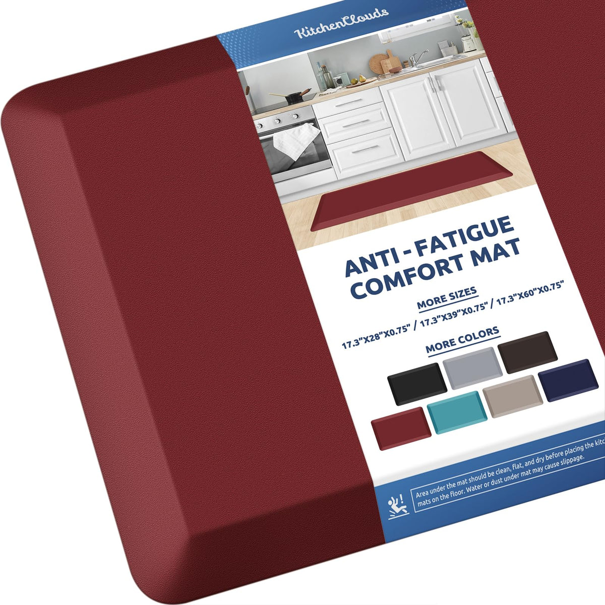 Kitchen Mat Cushioned Anti Fatigue Rug Standing and Comfort Floor Mats