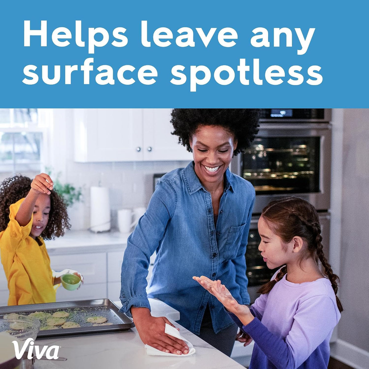 Viva Multi-Surface Cloth Paper Towels, 12 Super Rolls, 81 Sheets per Roll