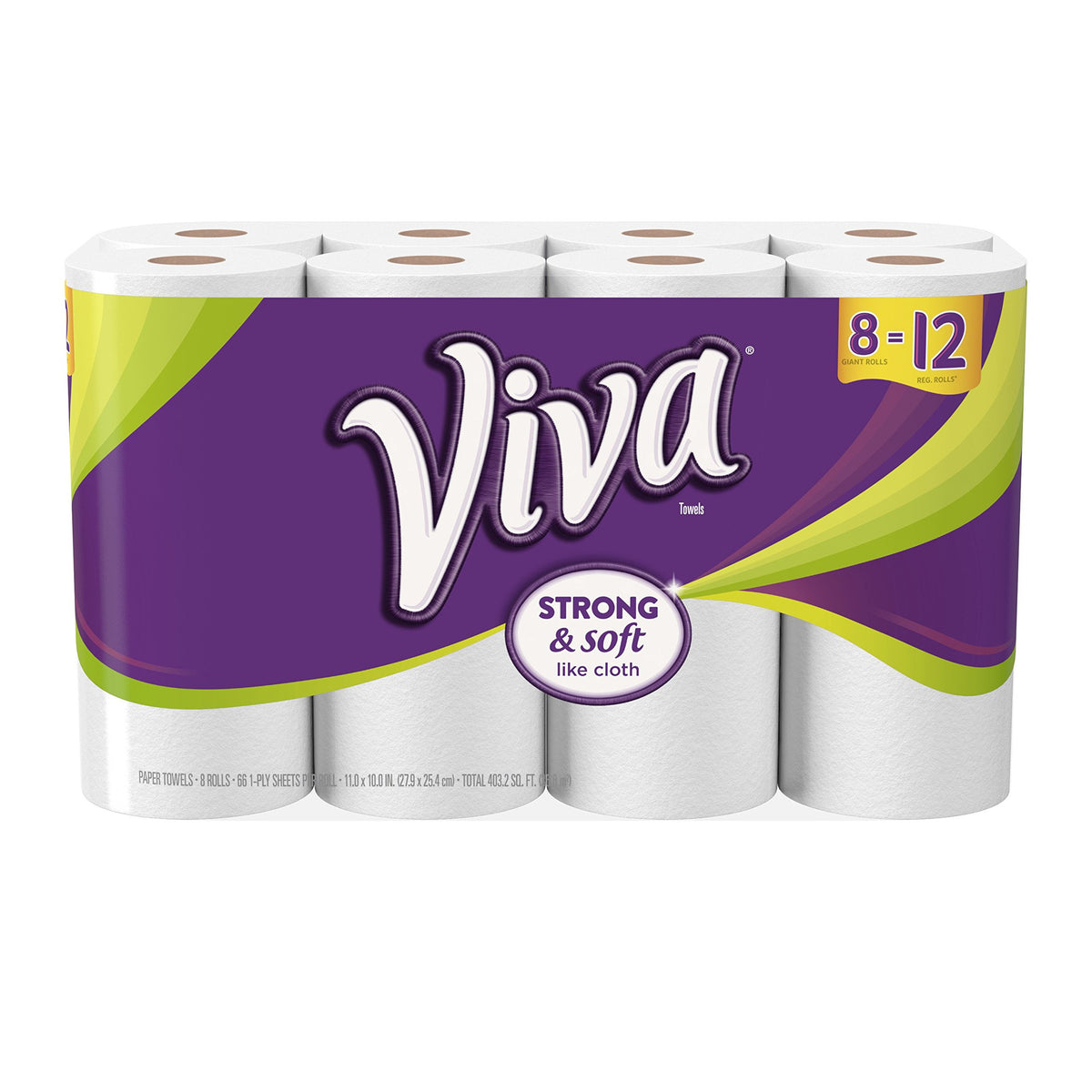 VIVA Choose-A-Sheet Paper Towels White Regular Roll 6 Count, Cloth-Like Texture, Strong & Soft Paper Towels for Ultimate Clean, 6 Count (Pack of 1)