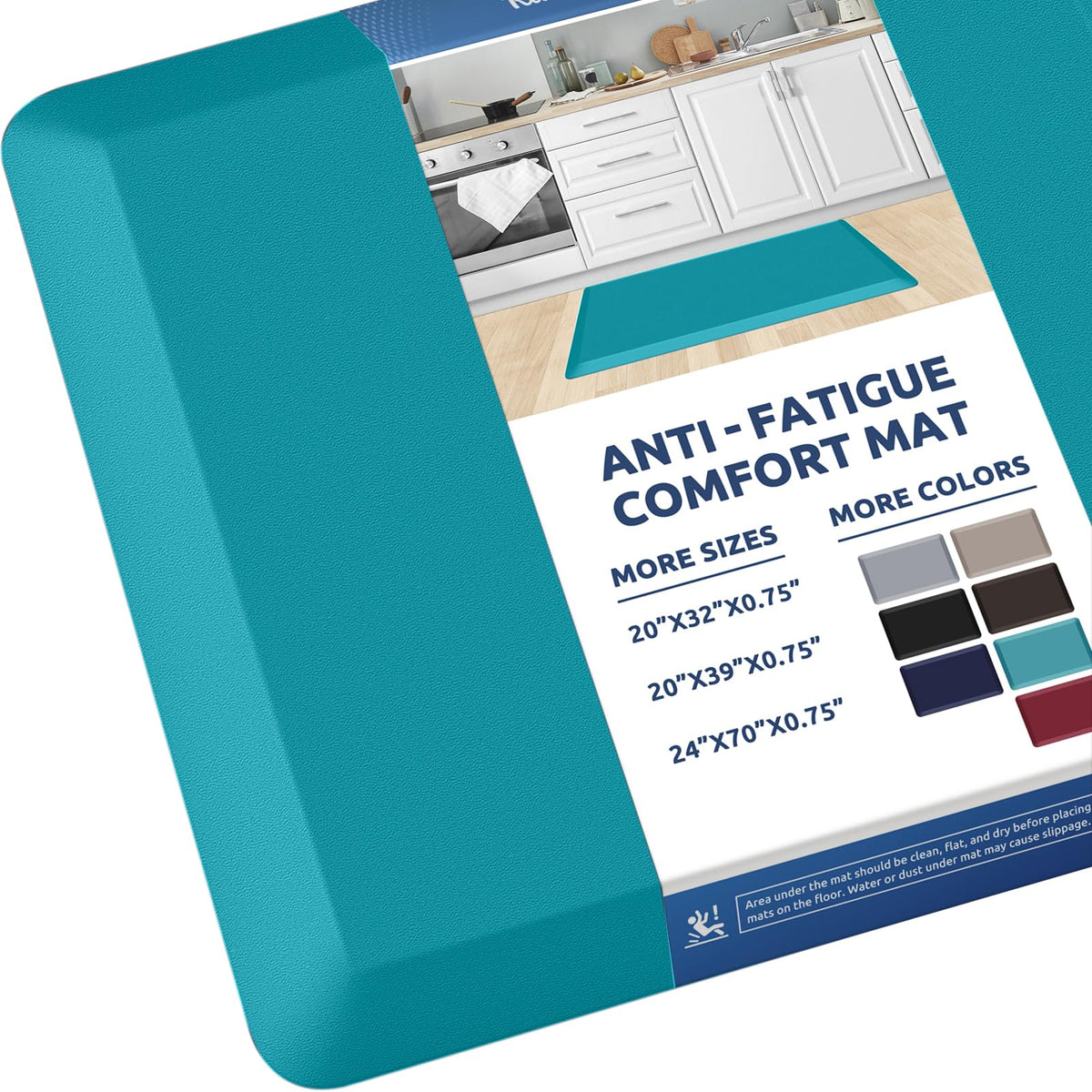 Kitchen Mat Cushioned Anti Fatigue Rug Standing and Comfort Floor Mats