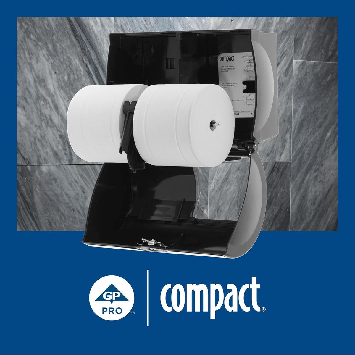 Angel Soft Professional Series Compact Premium Embossed Coreless 2-Ply High-Capacity Toilet Paper by GP PRO, White, 19371, 750 Sheets Per Roll, 36 Rolls Per Case
