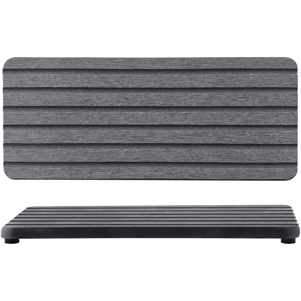 NiuYichee 2 PCS Water Absorbent diatomite Coasters, 8.3" x 4" Water Absorbing Stone Tray for Sink, Stone Drying mat for Kitchen Counter, Stone soap Tray Used for Hand Soaps & toiletries & Plants