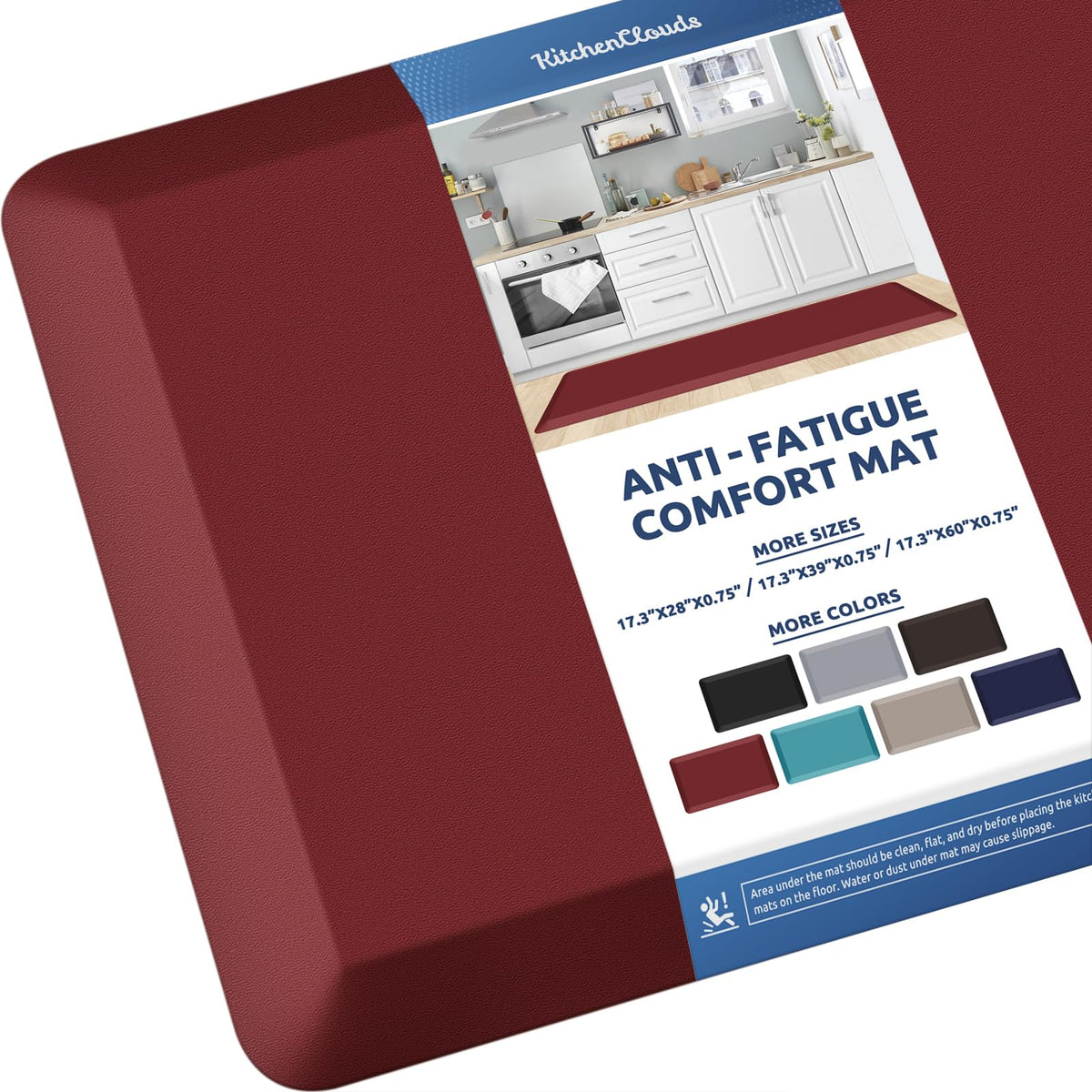 Kitchen Mat Cushioned Anti Fatigue Rug Standing and Comfort Floor Mats