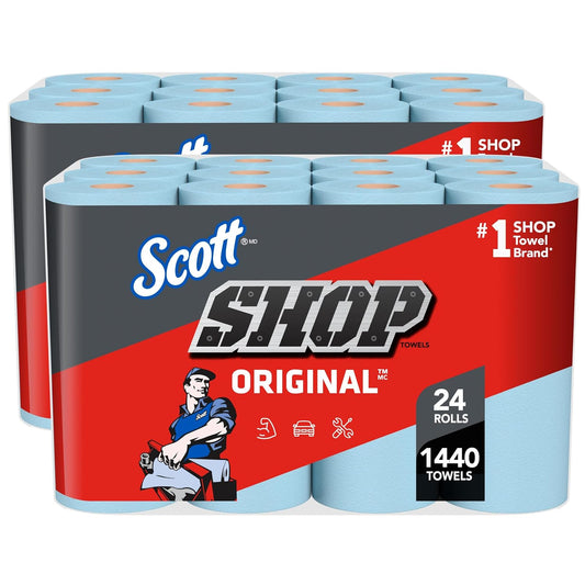 Scott Shop Towels Original Big Rolls, 60 Towels/Roll, 24 Big Rolls/Case