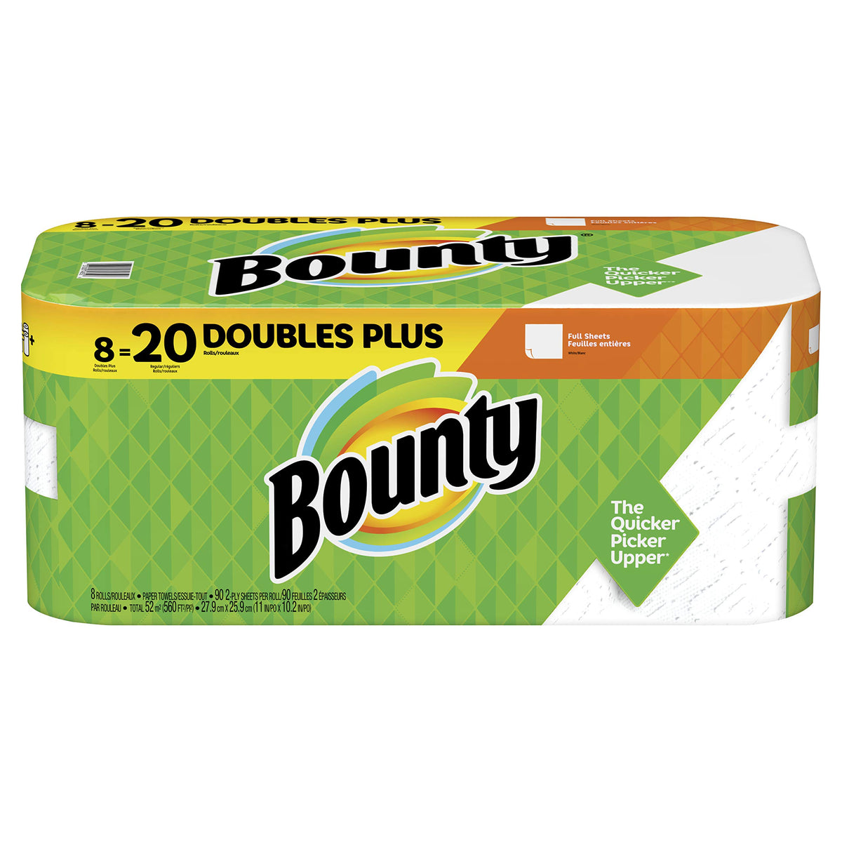 Bounty Paper Towels Select-A-Size, White, 8 Triple Rolls = 24 Regular Rolls