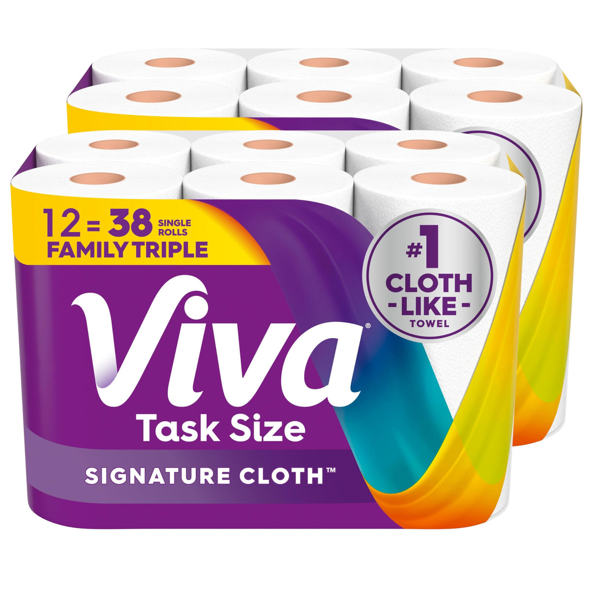 Viva Signature Cloth Paper Towels, 3 Double Rolls, 86 Sheets per Roll
