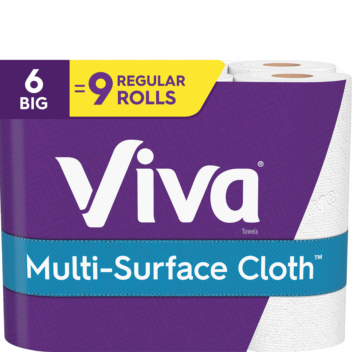 Viva Multi-Surface Cloth Paper Towels, 3 Double Rolls, 110 Sheets per Roll