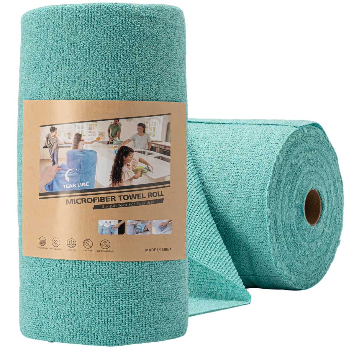 Reusable Paper Towels, 75-Pack,12" x 12"Kitchen and Dish Cleaning(Gray)