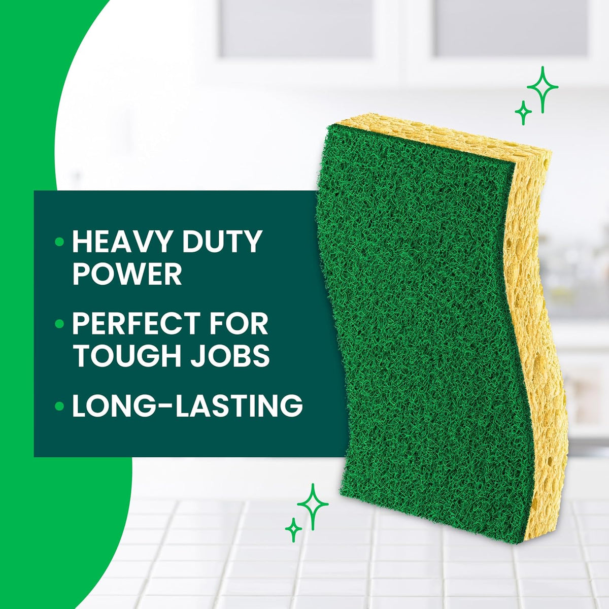 Scotch-Brite Heavy Duty Scrub Sponge, 9 Pack