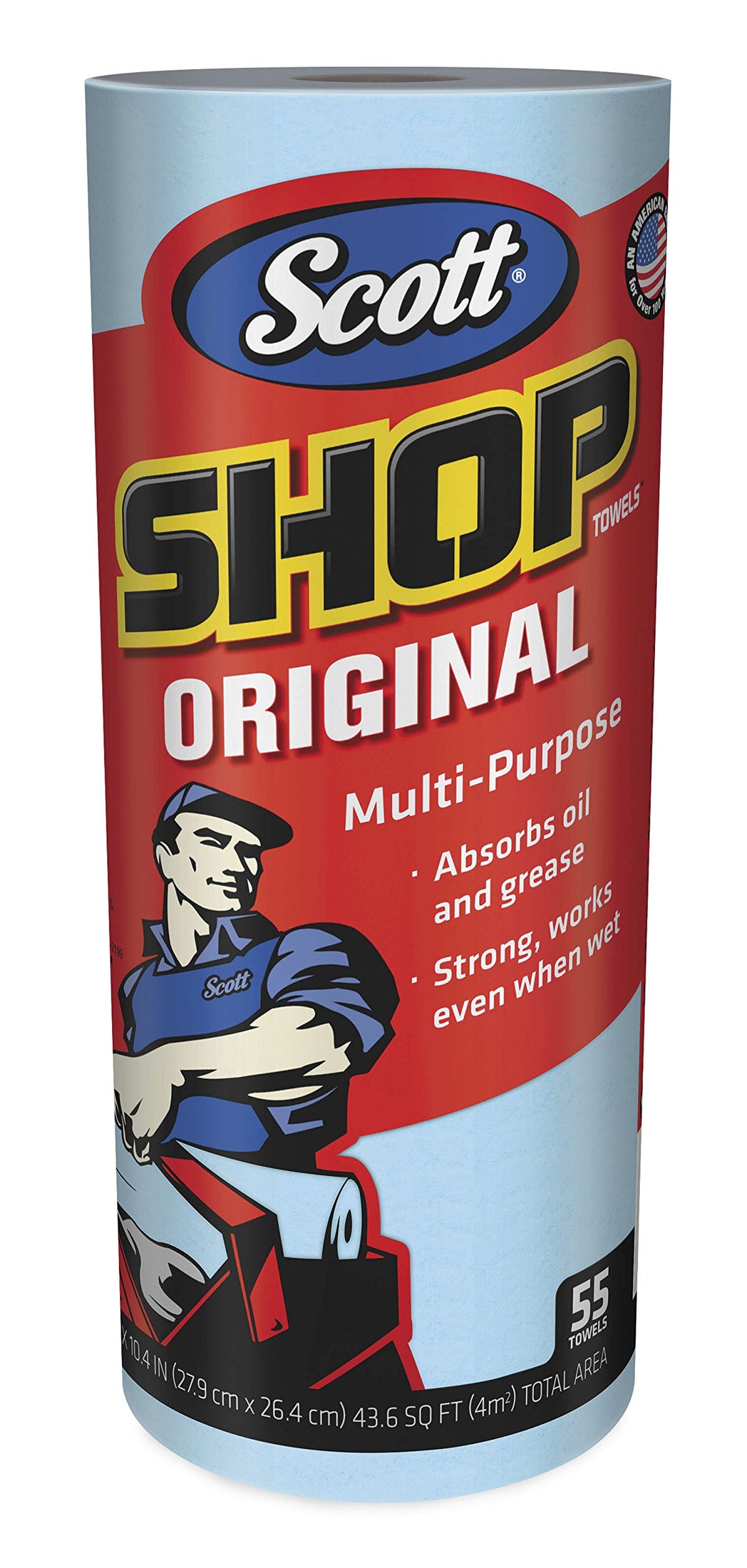 Scott Shop Towels Original, 55 Towels/Roll, 30 Rolls/Case