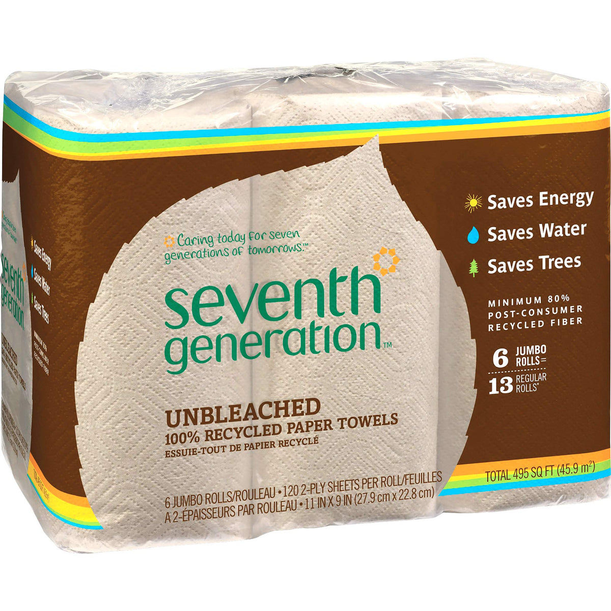 Seventh Generation Nat Paper Towels, 120 Cnt, 120-Count