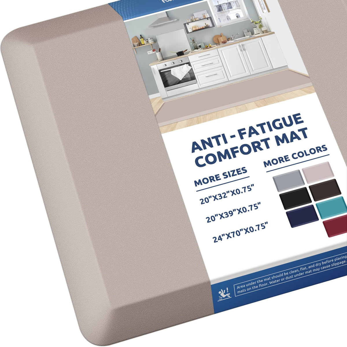 Kitchen Mat Cushioned Anti Fatigue Rug Standing and Comfort Floor Mats