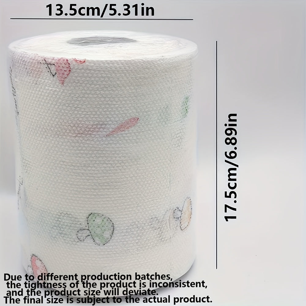 1 Roll (800/200/100 Times) - High-Efficiency Pearl Pattern - Disposable Kitchen Paper Towels - Kitchen Cleaning Paper Towels - Lazy Dishcloths Dishwashing Paper Towels - Kitchen Supplies Party Supplies - Random Cartoon Pattern