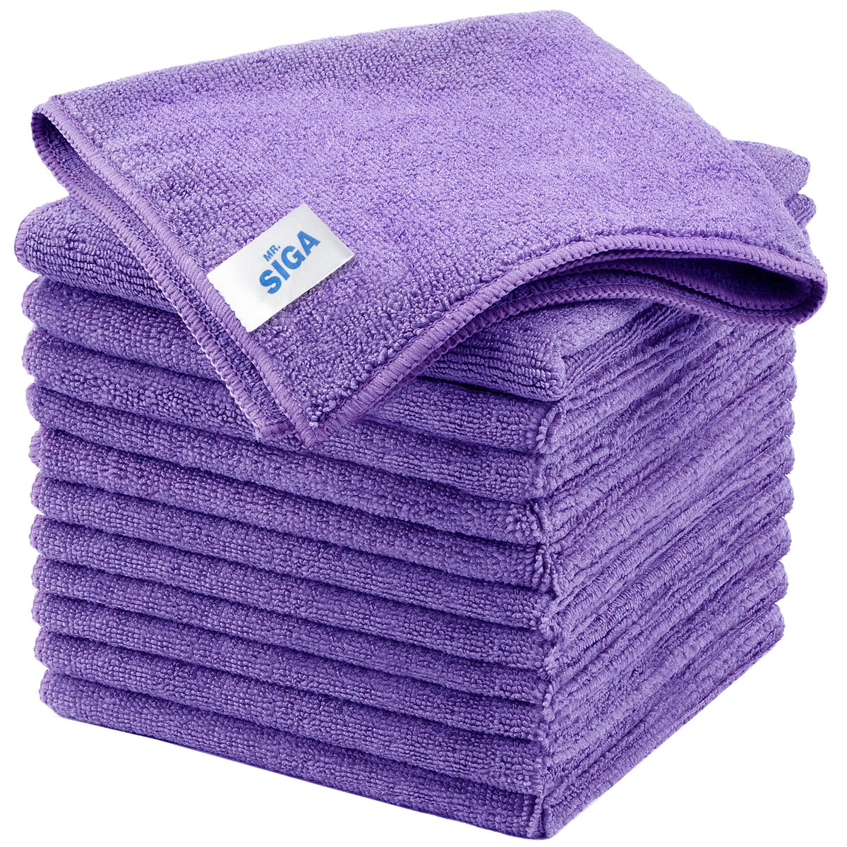 MR.SIGA Microfiber Cleaning Cloths, Streak Free Microfiber Towels, 12 Pack