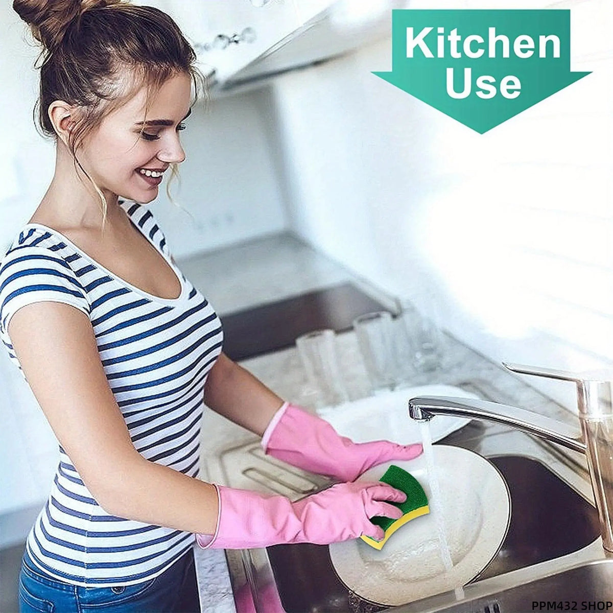 32 Pack Kitchen Cleaning Sponges and Dish Cloths, Non Scratch Scrub Pads for Dishes and Cookware, Multi Surface Dishwashing Supplies for Pots, Pans, Plates and Everyday Home Kitchen Cleaning
