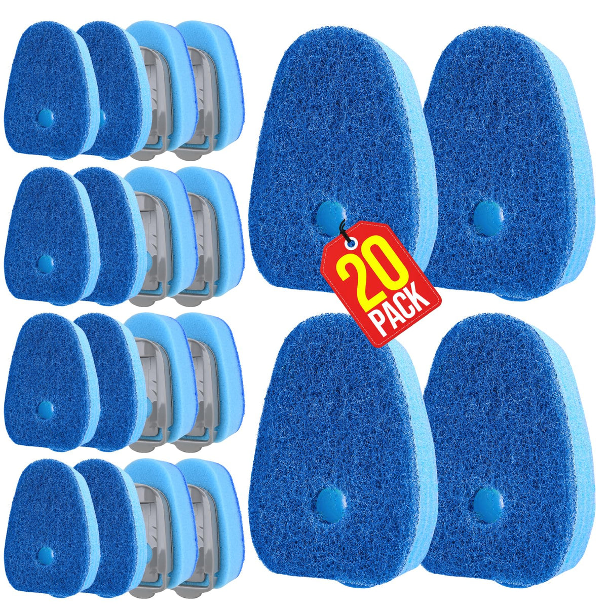 Sponge Dishwand Brush Refills for Scotch-Brite Dishwand - 10 Pack