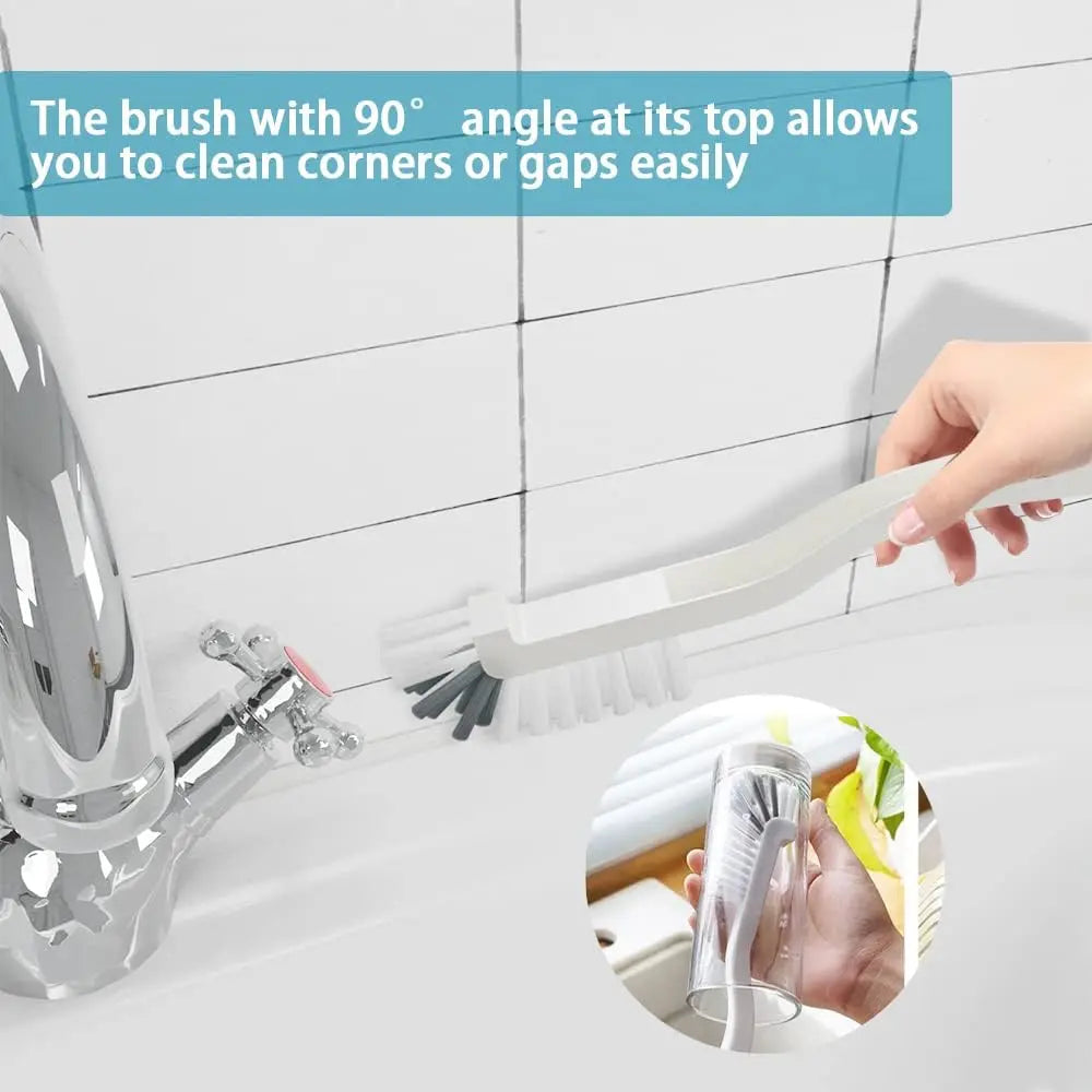 6 Pcs Cleaning Scrub Brush Set for Kitchen and Bathroom Household Use with Various Brushes for Cleaning Dishes,Tiles,Corners and Floors,Hand Tools Kits,Tools & Hardware