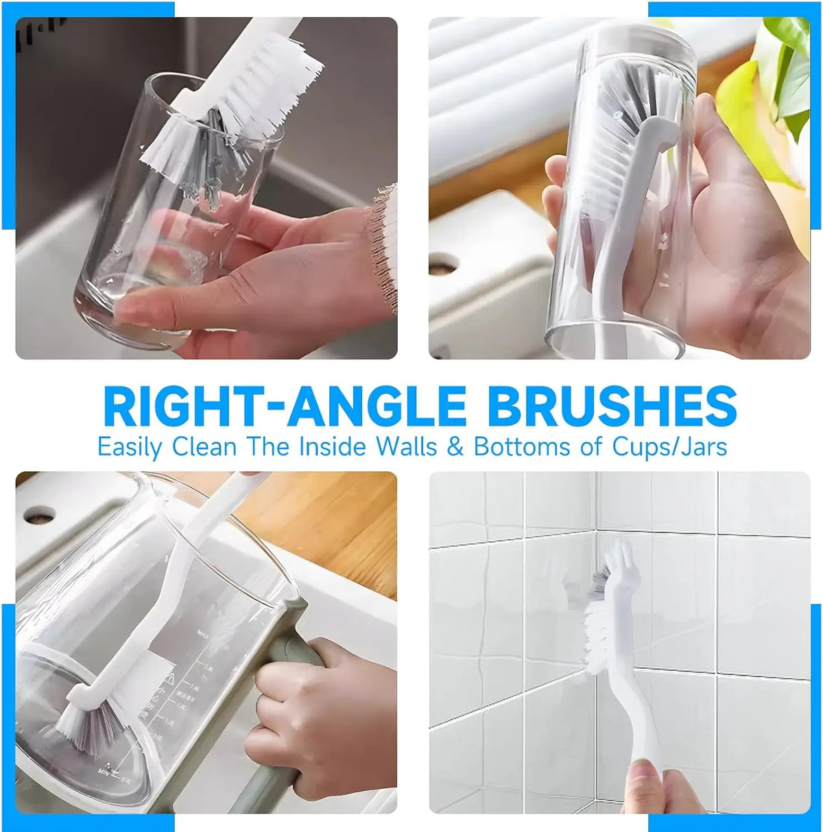 14Pcs Crevice Cleaning Brush Set, V Shape Grout Cleaner Brush for Deep Cleaning Gap, Hard Bristle Scrub Brushes Cleaning Supplies for Household Use, Bathroom, Kitchen, Toilet, Window