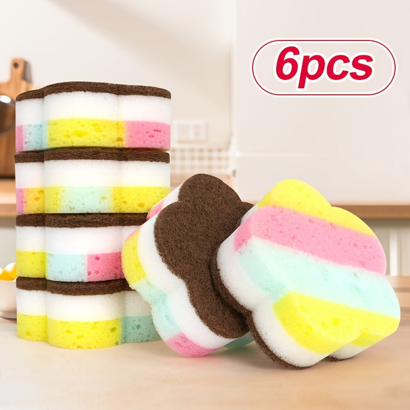 Creative Knitted Sponge Scrubber, Easy And Atmospheric Peacock Blue, Beautiful And Practical. Knitted Texture Enhances Use Feel, Conforms to Hand Arc, Making Cleaning Easier And Worry-Free. Selected Flexible Sponge Material