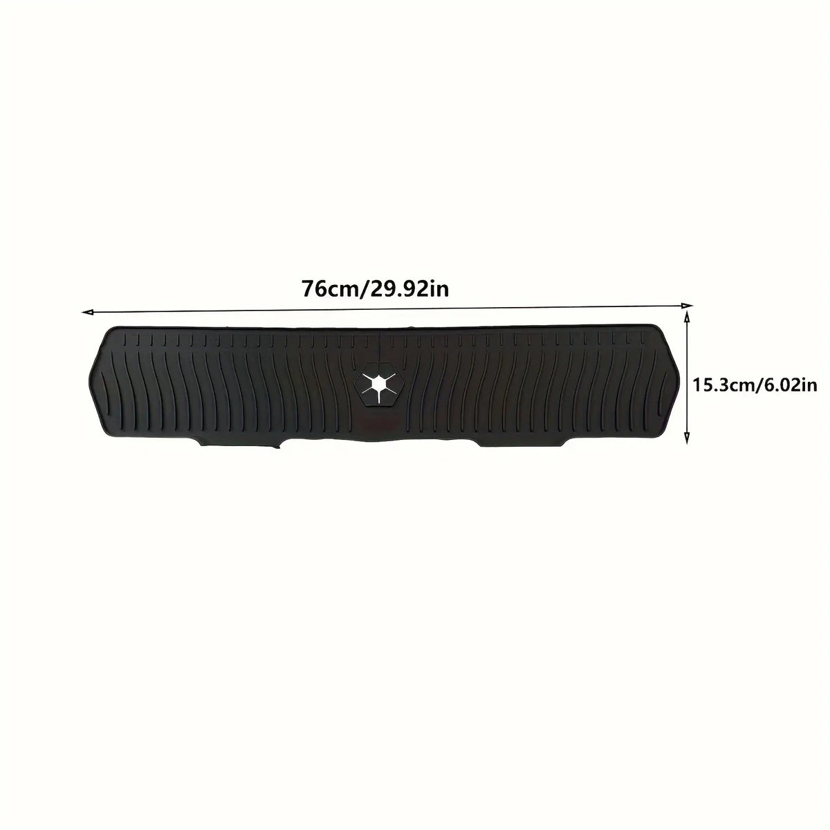 1 piece upgraded 30-inch silicone sink splash guard - Splash Proof anti-slip kitchen and bathroom faucet splash guard, reusable countertop protection pad with drainage design, multi-functional for farmhouses, RVs, laundry rooms, Home Water Splash Guard