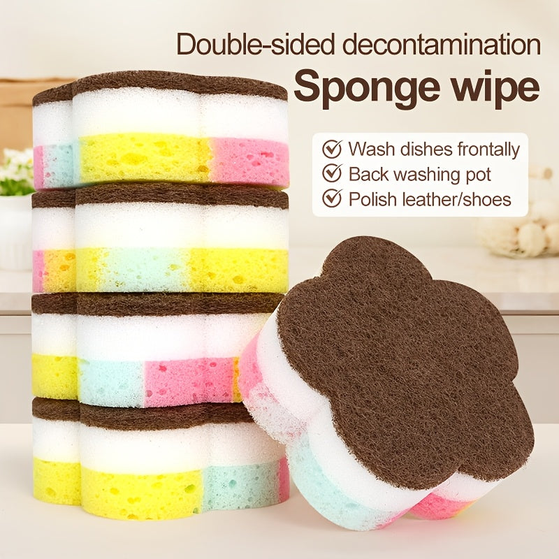 Creative Knitted Sponge Scrubber, Easy And Atmospheric Peacock Blue, Beautiful And Practical. Knitted Texture Enhances Use Feel, Conforms to Hand Arc, Making Cleaning Easier And Worry-Free. Selected Flexible Sponge Material