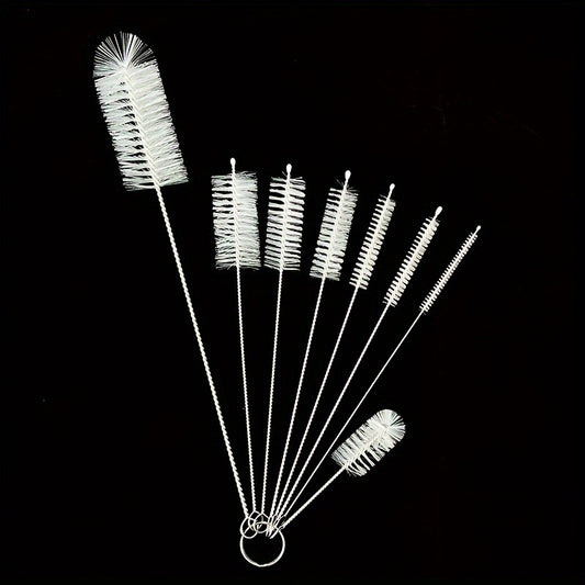 1/8 kit Cleaning brush Pipe cleaning brush Cup brush Thin tube straw brush Long pipe brush Pipe dredging brush Drain pipe dredging brush Small straw brush long bottle brush Kitchen cleaning brush Cleaning supplies Cleaning tools