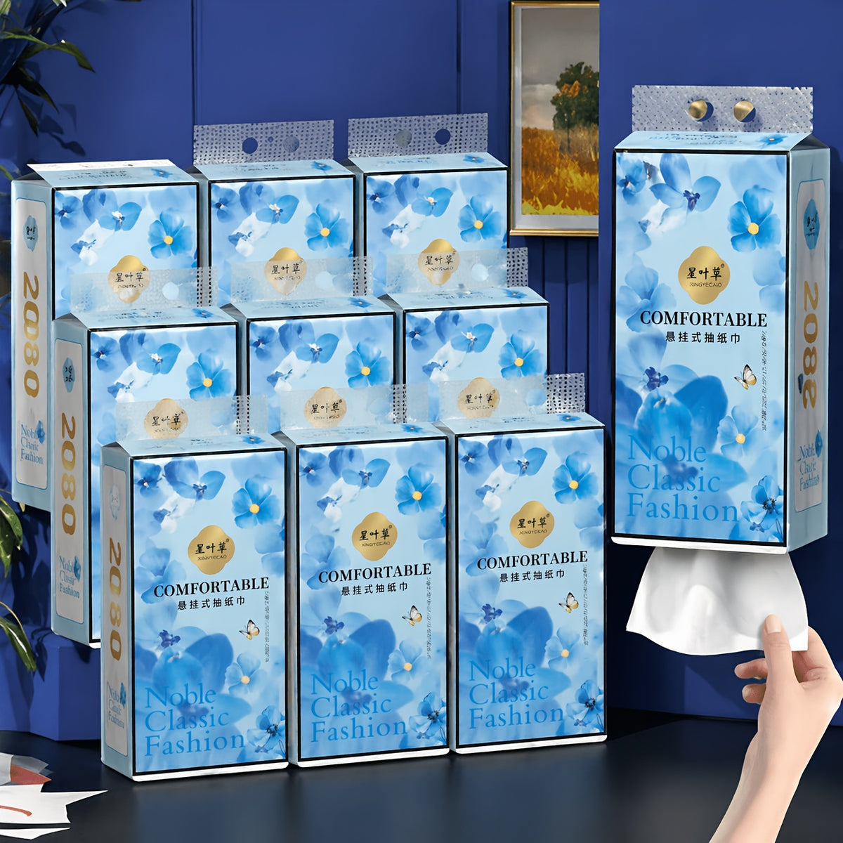 6240 sheet and thickened virgin wood pulp paper towels -3 packs in total, non staining, strong water absorption, used in bathrooms, kitchens, restaurants, hotels, gatherings, both dry and wet - soft and sturdy(Random pattern)