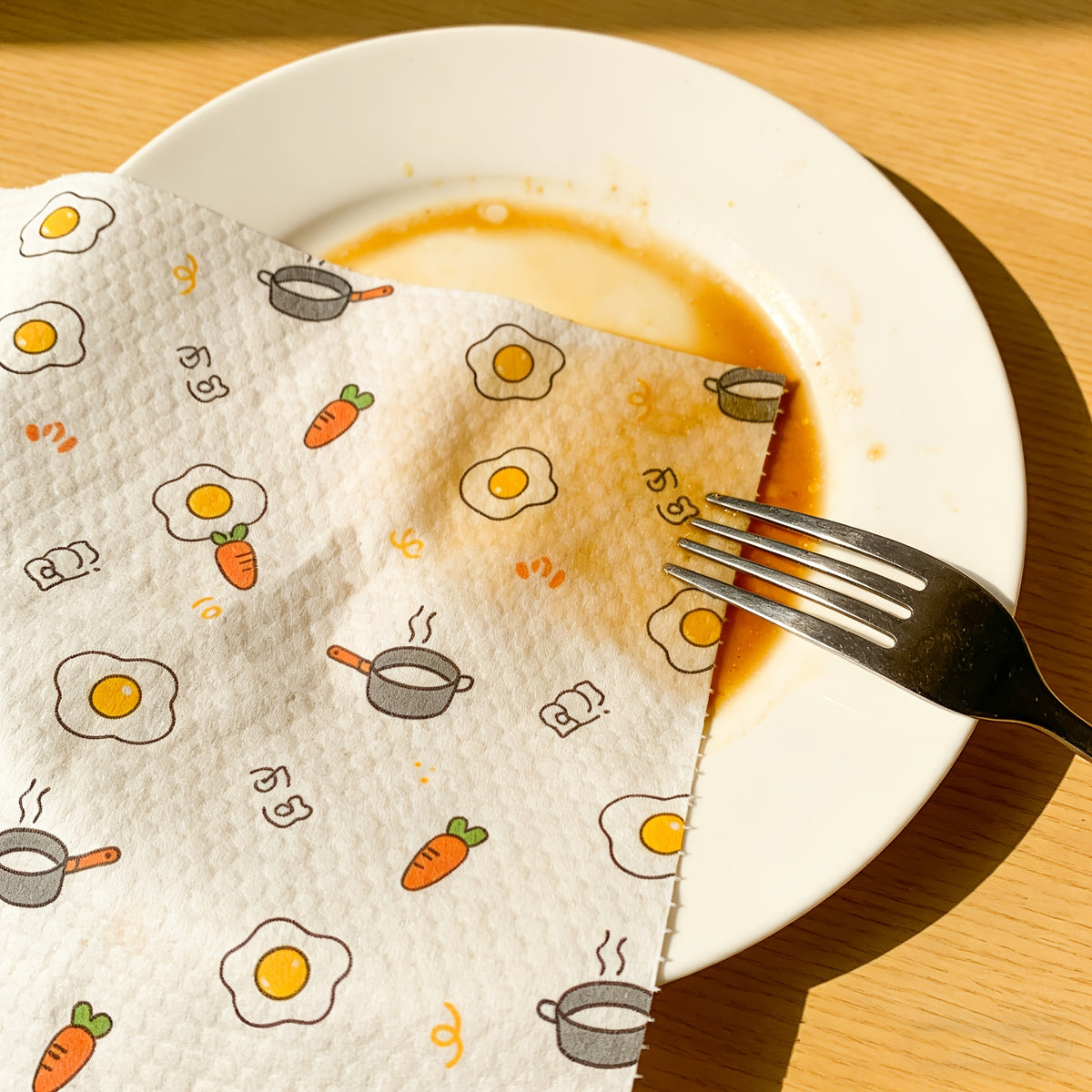 40 Sheets/Roll, 9.45-inch Widened and Thickened Lazy Kitchen Cleaning Cloths, 1 Roll with 8 Random Cartoon Print Styles, Disposable Dish Towels for Both Dry and Wet Use, Highly Efficient at Absorbing Oil and Water, Suitable for Stove and Range Hood