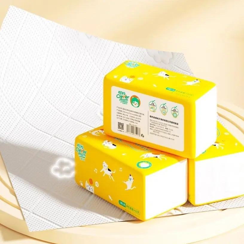 3 Pack Thick 5-Layer Paper Towels, Portable Sanitary Paper for Home, Kitchen, Hotel, Office, Wedding, Party, Camping, Car