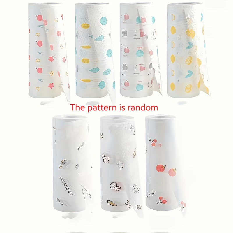 5 Rolls of High-quality Absorbent Paper Towels, 40 Sheets Per Roll, Totaling 200 Sheets, Multi-layer Disposable Kitchen Paper Towels, Powerful Oil-removing Wipes, Perfect for Easy Replacement, A Must-have for Kitchens and Parties