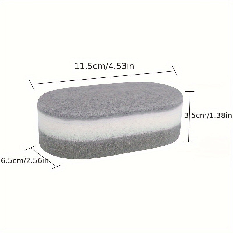 3/5/10/12/20pcs New Oval Kitchen Cleaning Sponge Wipes Cleaning Tools Suitable for Washing Dishes, Chopsticks and Pots Durable Absorbent Reusable Cleaning Cloths