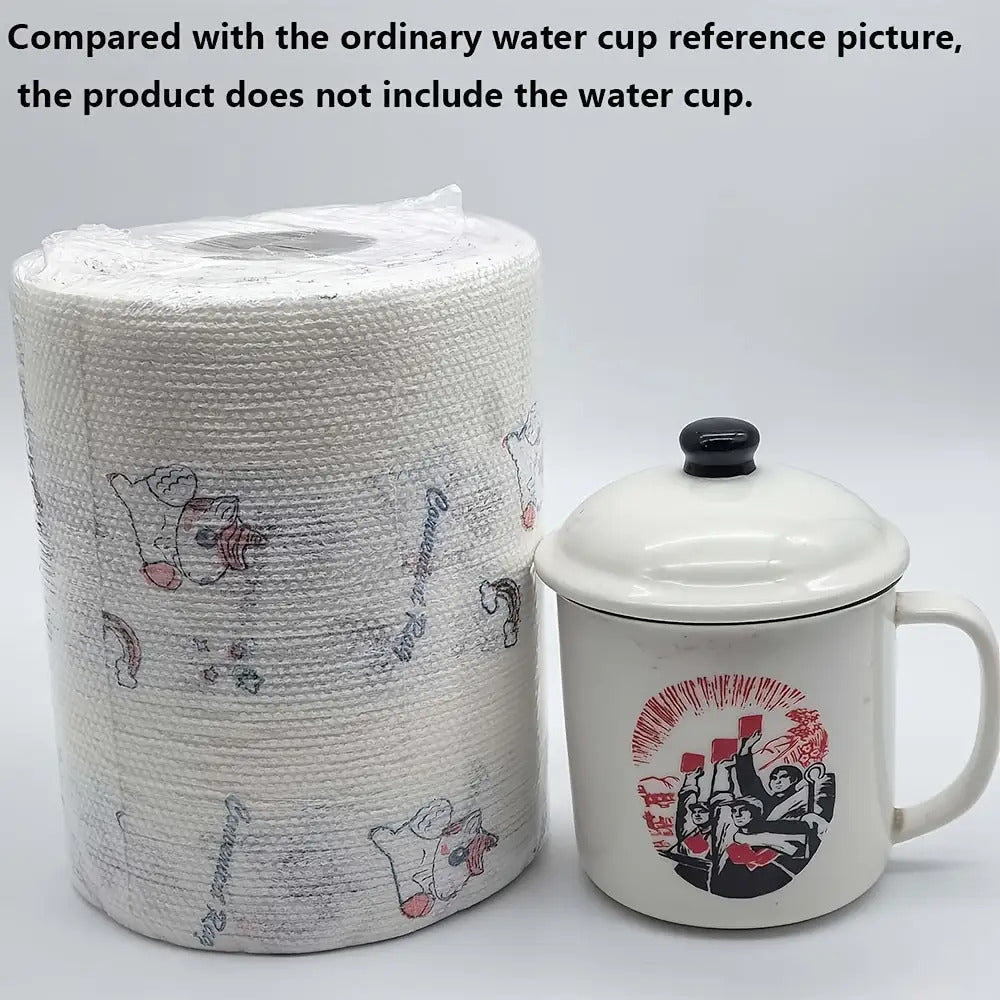 High Efficiency "800 Times Disposable Kitchen Paper Towel Roll - Household Cleaning (Various Styles) Lazy Rag, Use Scene Kitchen, Living Room, Bedroom, Outdoor, Holiday Party