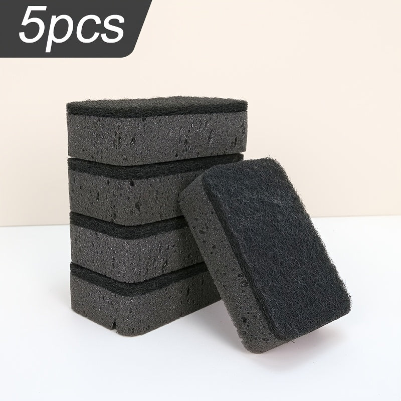 5/10/20pcs High-Density Cleaning Sponges, Non-Stick Oil Dishwashing Cloths, Kitchen Stain Removal and Pot Cleaning Brushes, Double-Sided Thickened Cleaning Pads, Durable and Non-Deforming Cleaning Tools