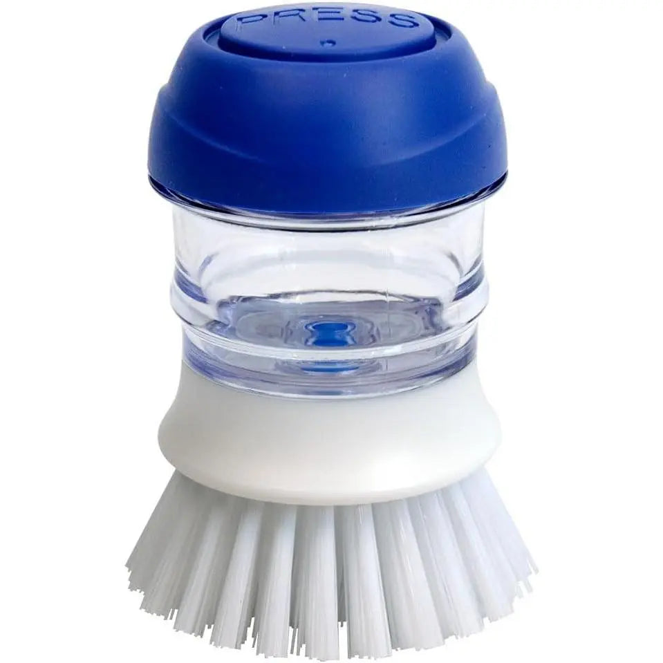 2 Pack Dish Brush with Soap Dispenser for Kitchen Cleaning, Dish Brush for Pots, Pans and Sink CleaningGift