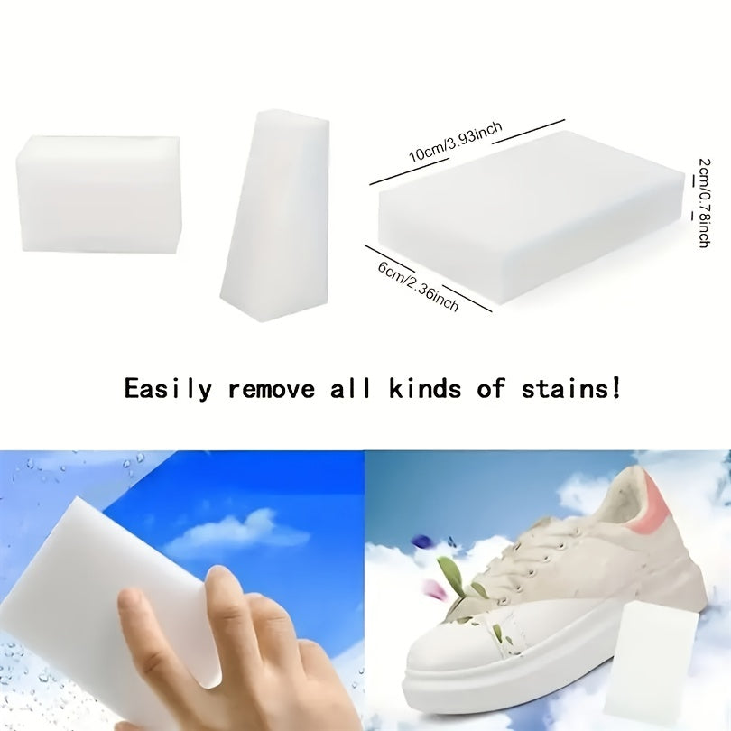 8/16/32pcs, Magic Sponge Eraser Foam Cleaning Pad, Multifunctional Household Cleaning Kitchen Dishwashing Sponge Suitable for Furniture, Bathroom, Bathtub, Sink, Floor, Wall Cleaner
