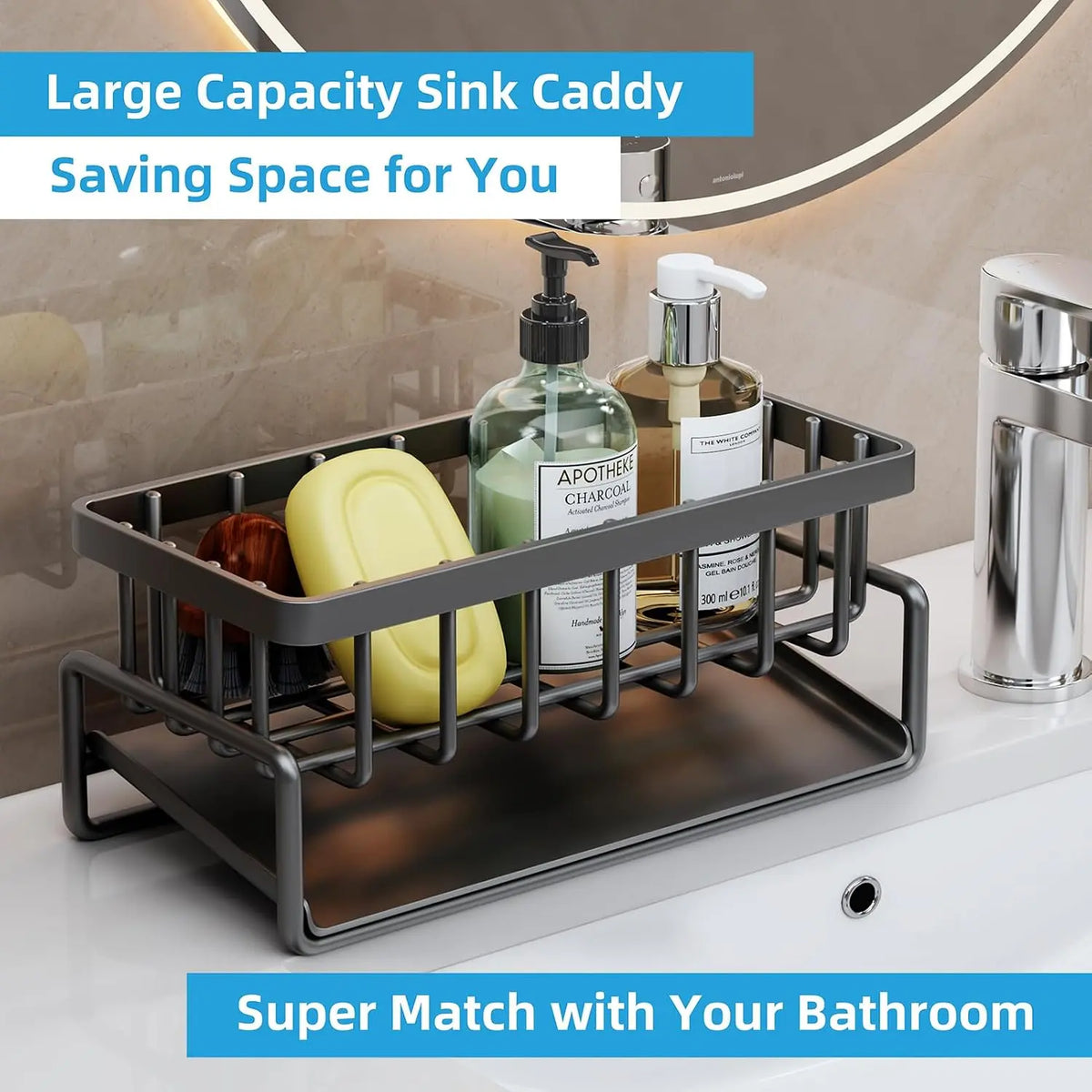 2026 New Upgrade Sink Drying Rack Gadgets,Stainless Metal Sponge Drain Holder,Multifunctional Durable Storage Rack,Rust Prevention Storage Organizer,Household Essentials,Fall Decor,Kitchen Accessories,Gift For Mother'S Day