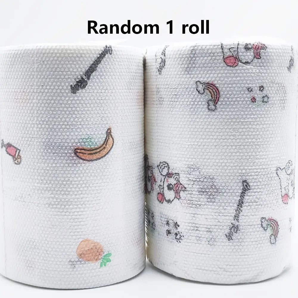 High Efficiency "800 Times Disposable Kitchen Paper Towel Roll - Household Cleaning (Various Styles) Lazy Rag, Use Scene Kitchen, Living Room, Bedroom, Outdoor, Holiday Party