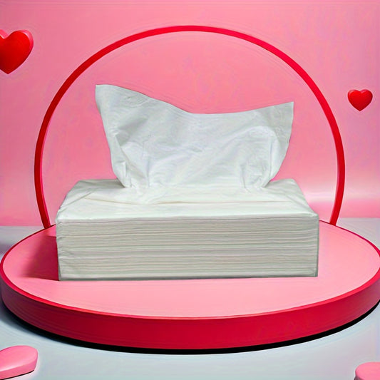 400 Sheets of 4-Layer Thickened Original Wood Pulp Paper, Transparent Household Toilet Paper Simple Packaging, Extractor Napkins, Original Wood Pulp without Magazine Added, Pure Nature Taste, Safe and Assured, Kitchen Toilet Towel Paper